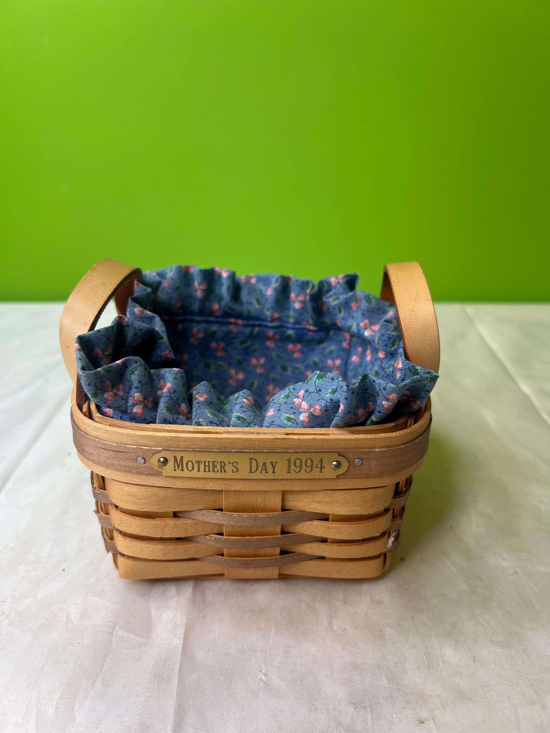 Vintage Bradford Basket Company Hand Woven Basket With Handled and
