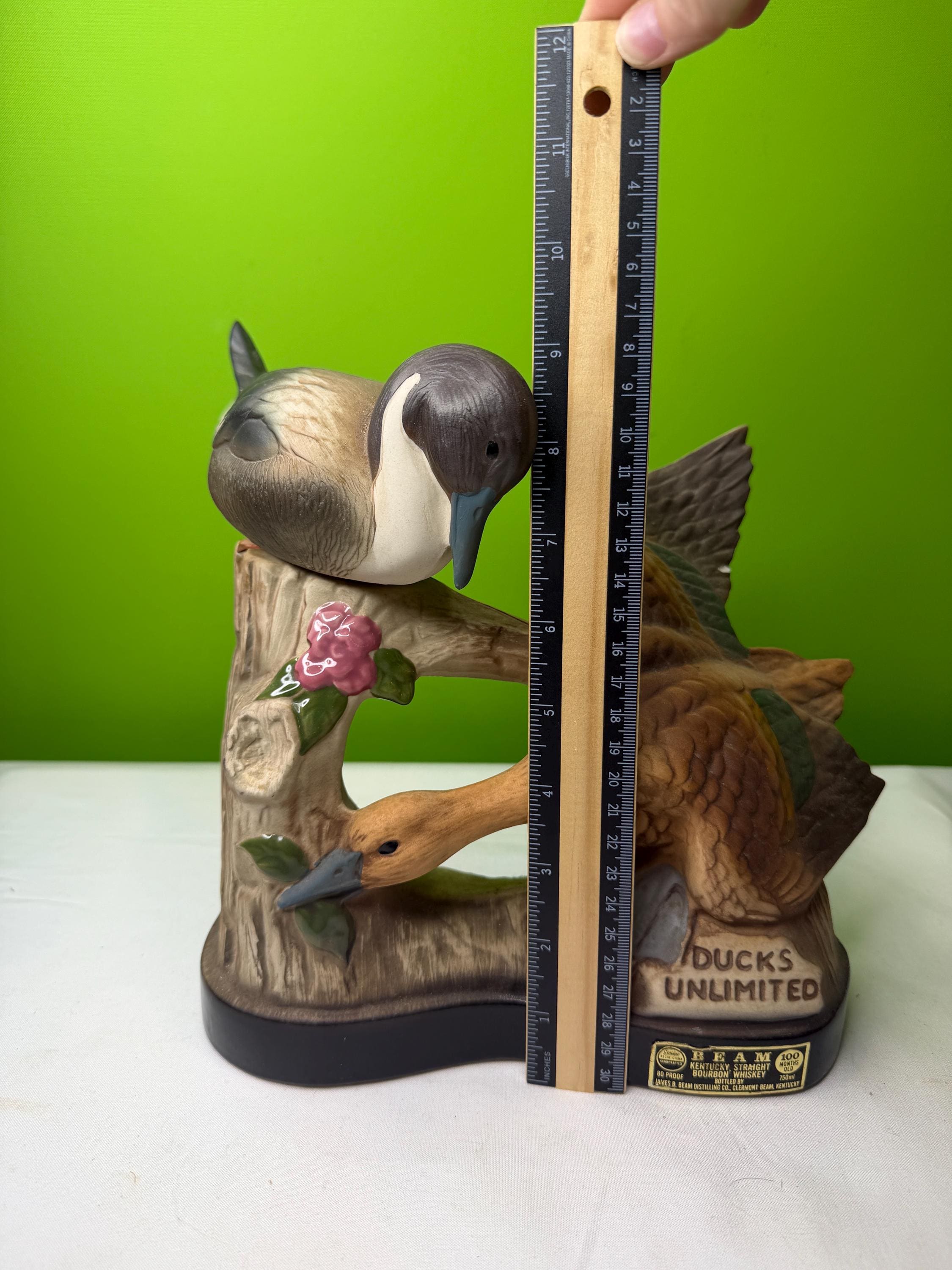 Vintage Jim Beam Ducks Unlimited Decanter ~ Duck Comes Detached