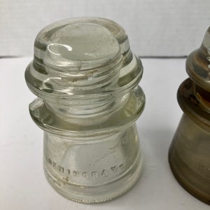 Hemingray 17 Vintage Hemingray 17 Glass Insulator Set of 3 2f - Etsy