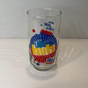 Vintage Individual Bright Primary Multicolor Diet Pepsi Uh Huh You Got the Right One Baby Drinking Glass