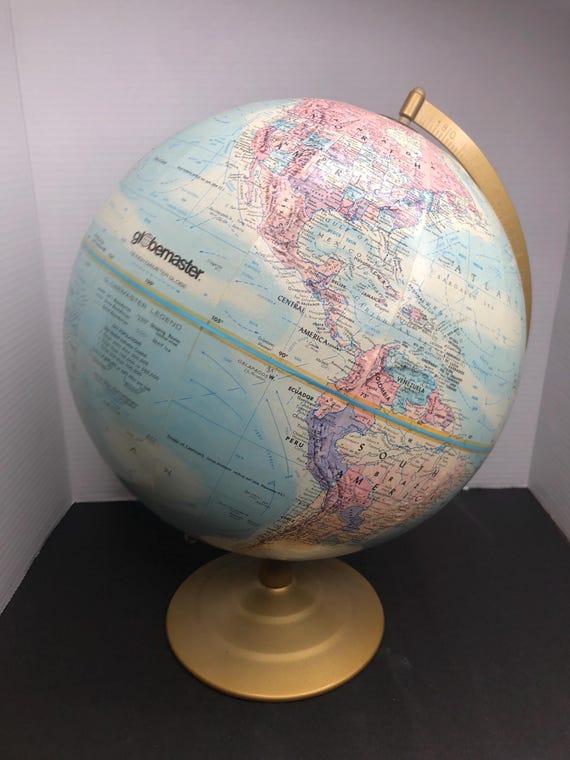 ヴィンテージ地球儀、12 インチ地球儀、グローブマスター