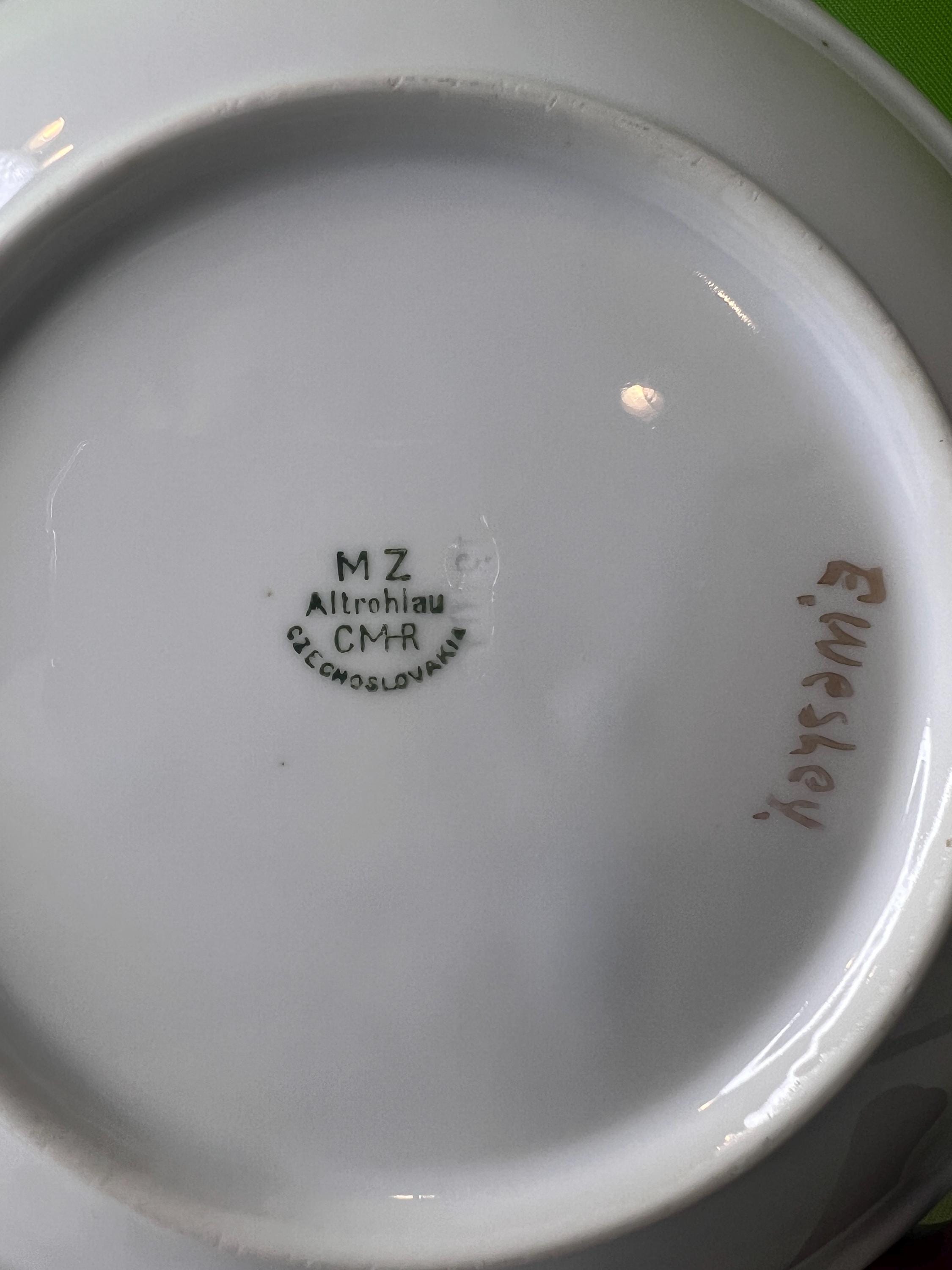 【mku様】old  ❀ 18cm plate (b) Vintage Porcelain Plate by Moritz Zdekauer (MZ) Altrohlau in
