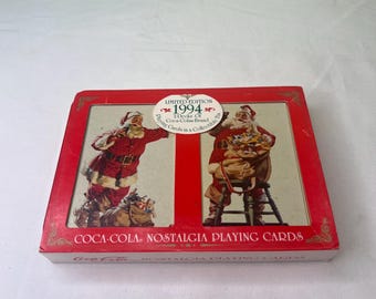Vintage Coca-cola Christmas Playing Cards Limited Edition 1994 Collectible Tin ~ 2 Unopened Decks of Original Cards - Etsy Canada Vintage Coca-cola Christmas Playing Cards Limited Edition 1994 Collectible Tin ~ 2 Unopened Decks of Original Cards - Etsy Canada