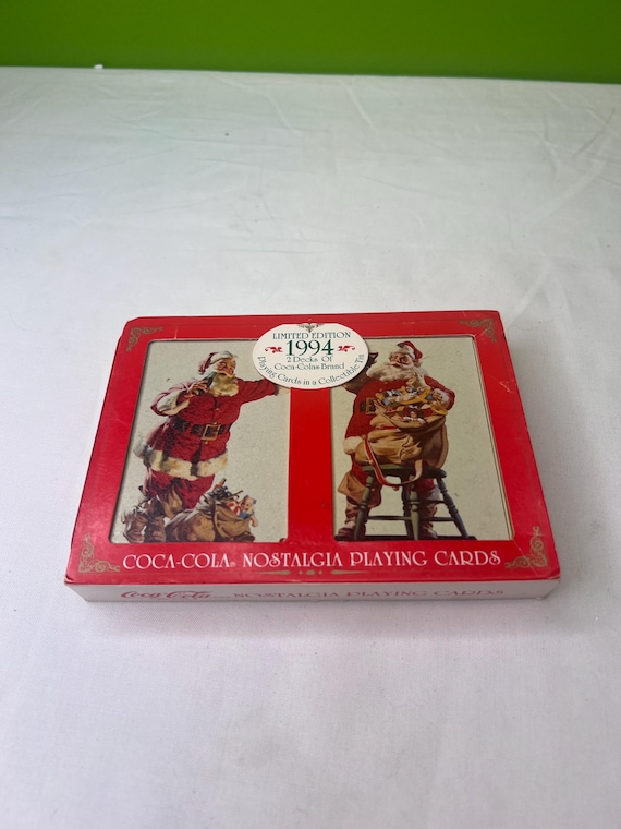 1994 limited edition coca cola playing cards Coca Cola Collect A Card, Romance and Coca Cola Cards, Set of 13, 1994 –  Antigo Trunk