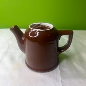 Vintage Hall 2 Cup China Brown Tea Pot, Collectable, Country Living, Cottage Decor, Farmhouse Decor, Deco, Retro