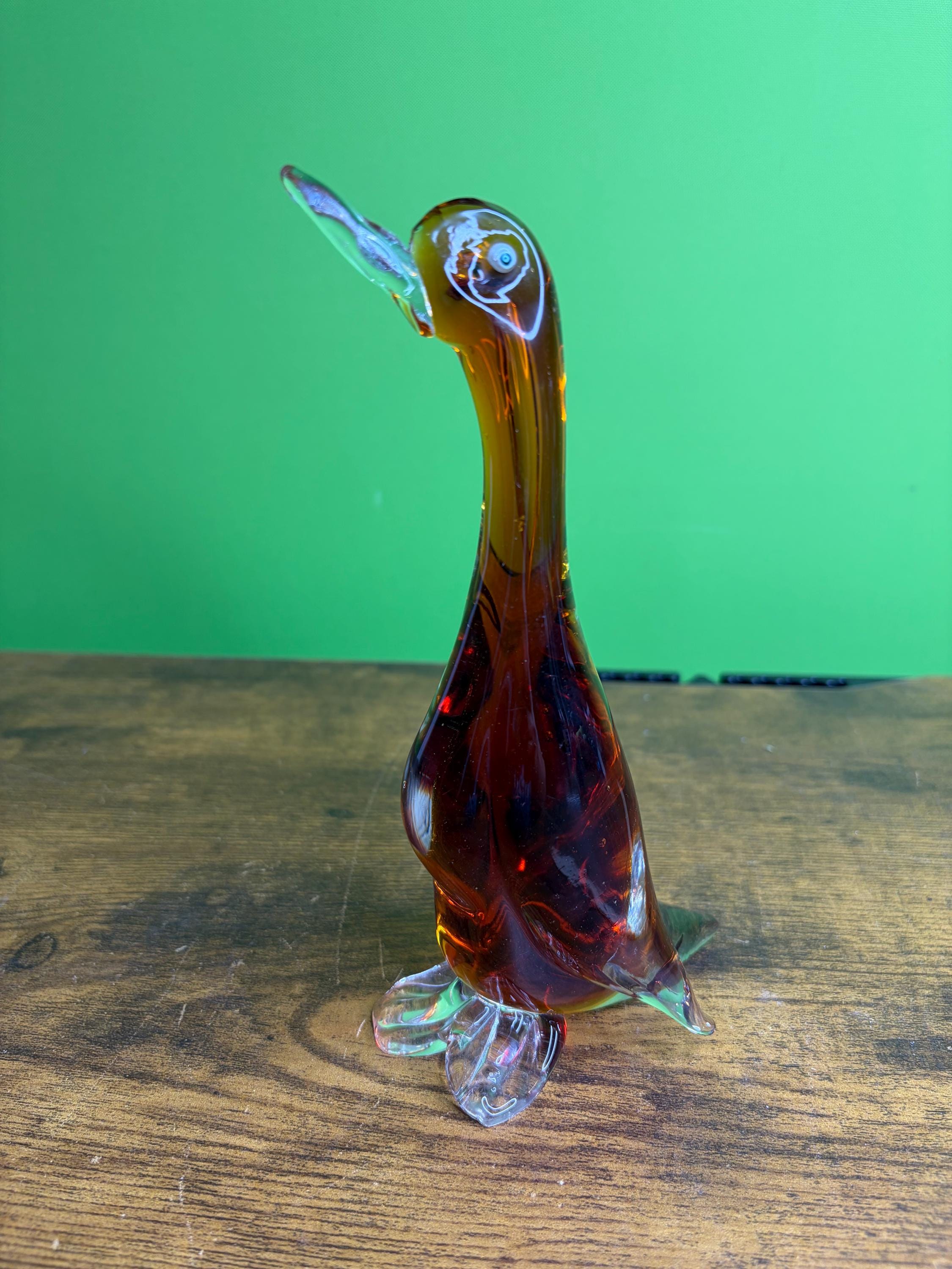 Vintage Murano Glass Duck - Etsy