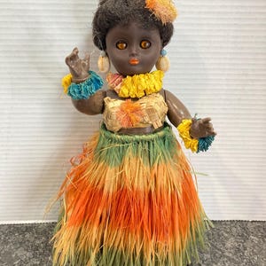 Vintage Hula Hawaiian Doll - Etsy