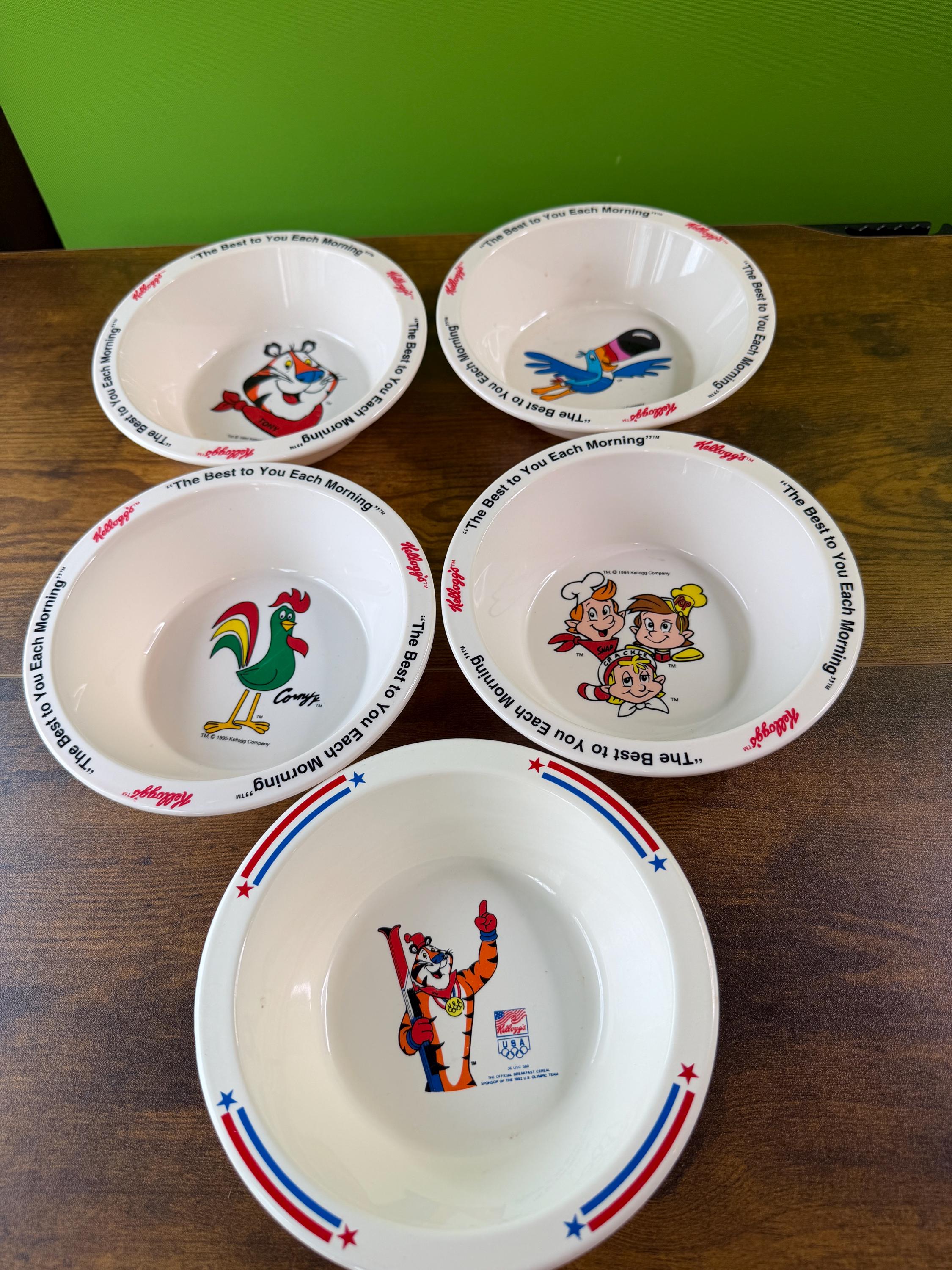 Kelloggs vintage cereal bowls - Etsy Portugal