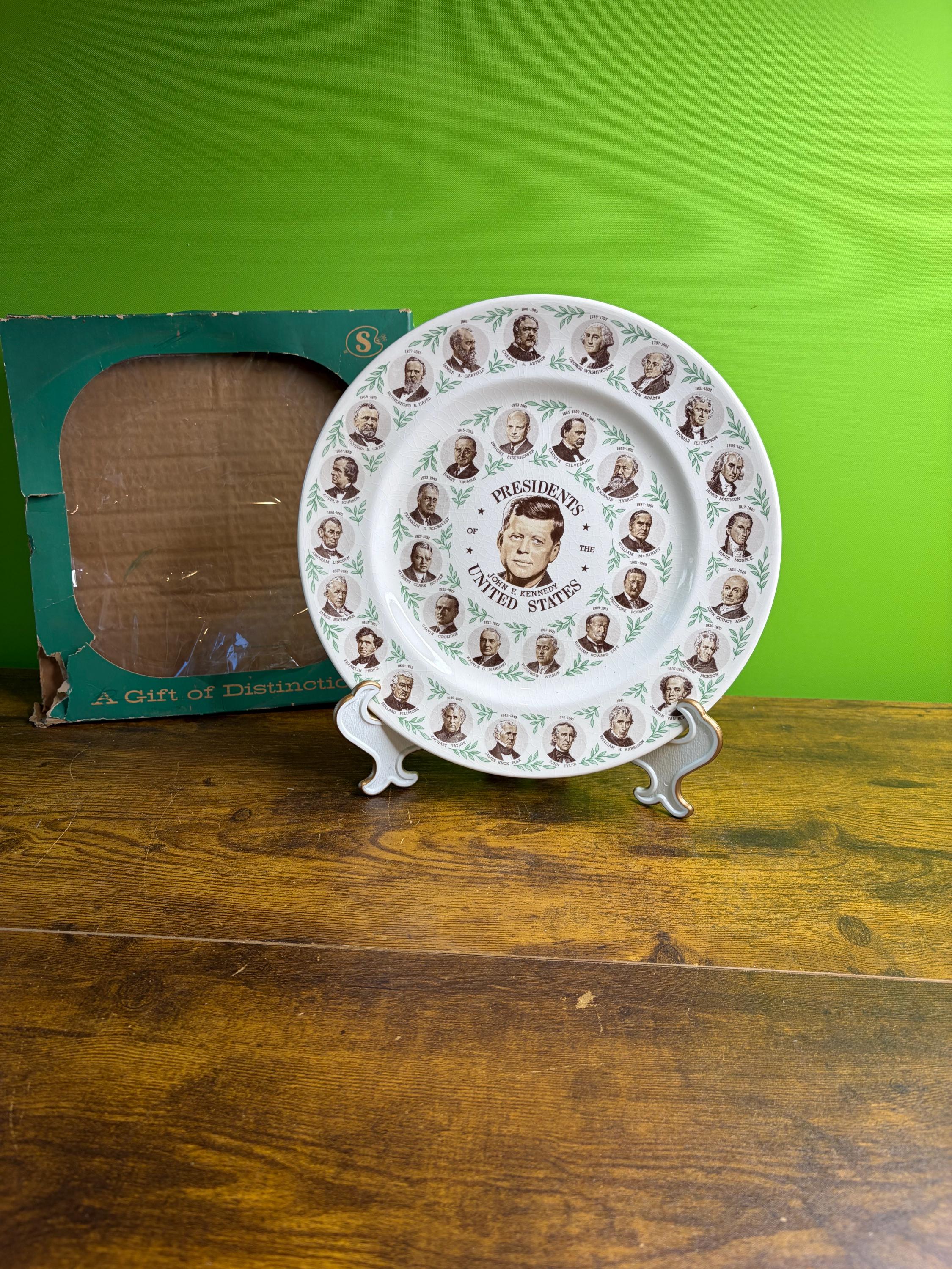アンティーク　ケネディー大統領のお皿 China Kennedy Plate - Etsy