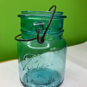 Vintage Ball Ideal Blue Jar
