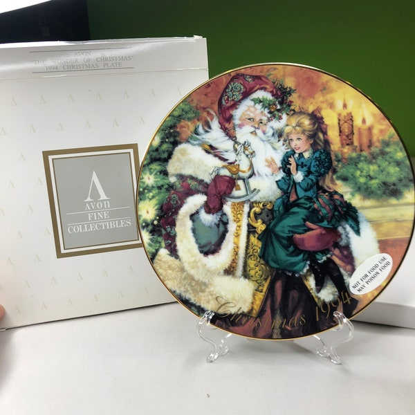 Vintage 1994 The Wonder Of Christmas Avon collectors plate