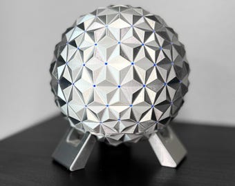 宇宙船地球型ナイトライト｜エプコットをイメージした装飾｜ディズニーワールドのホームデコレーション｜3Dプリントランプ｜ディズニーファンへのギフト｜テーマパークの装飾