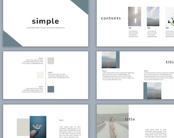 Minimalist Professional Powerpoint Template - Elegant, cool, classy, presentation slides