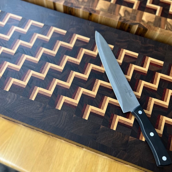 Zig Zag Cutting Board Etsy