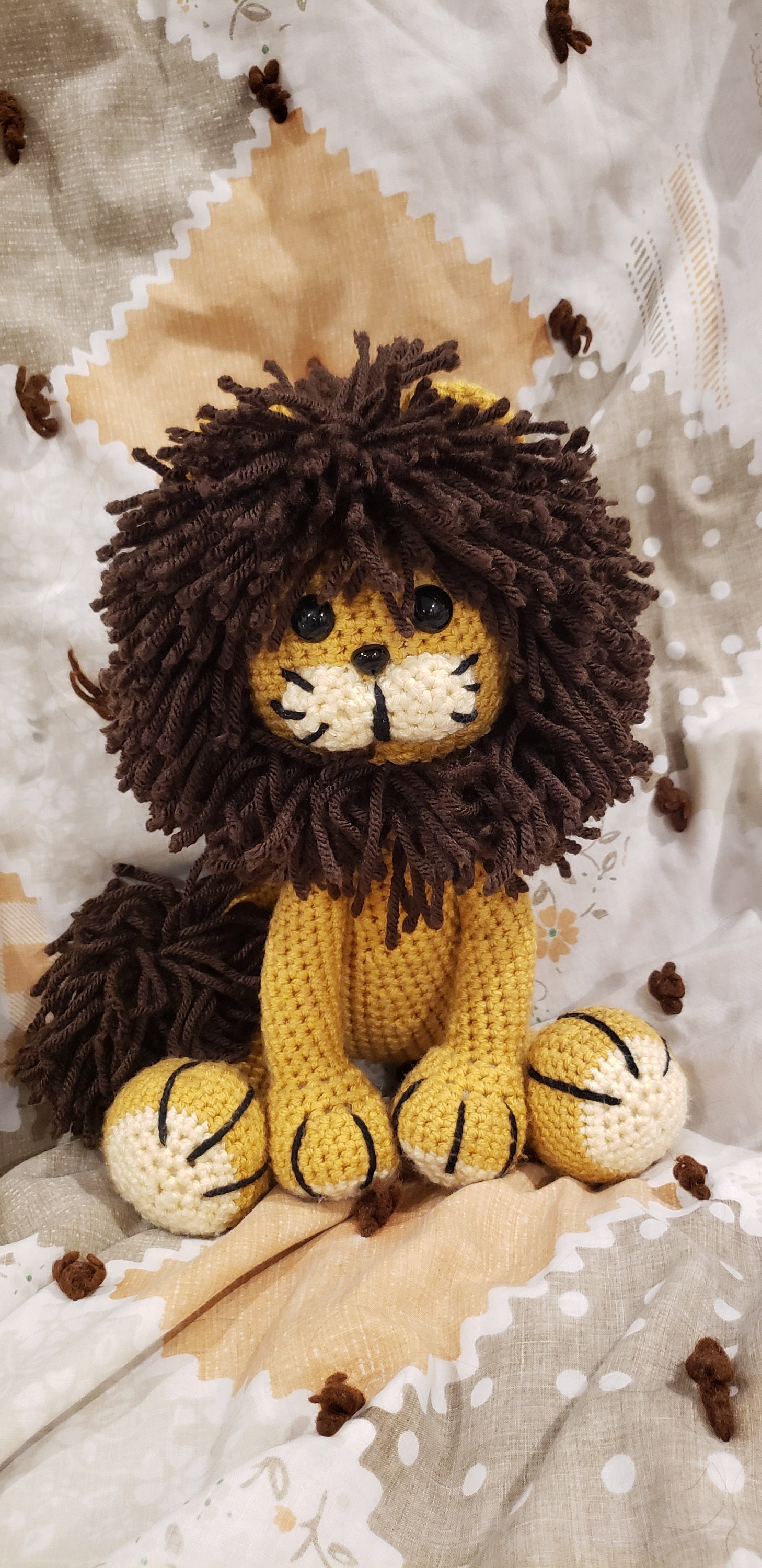 Handmade Crochet Amigurumi Stuffed Animal Lion Etsy