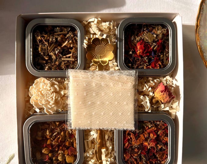 Organic Loose Leaf Tea Sampler: Handblended Artisan Tea Gift Set
