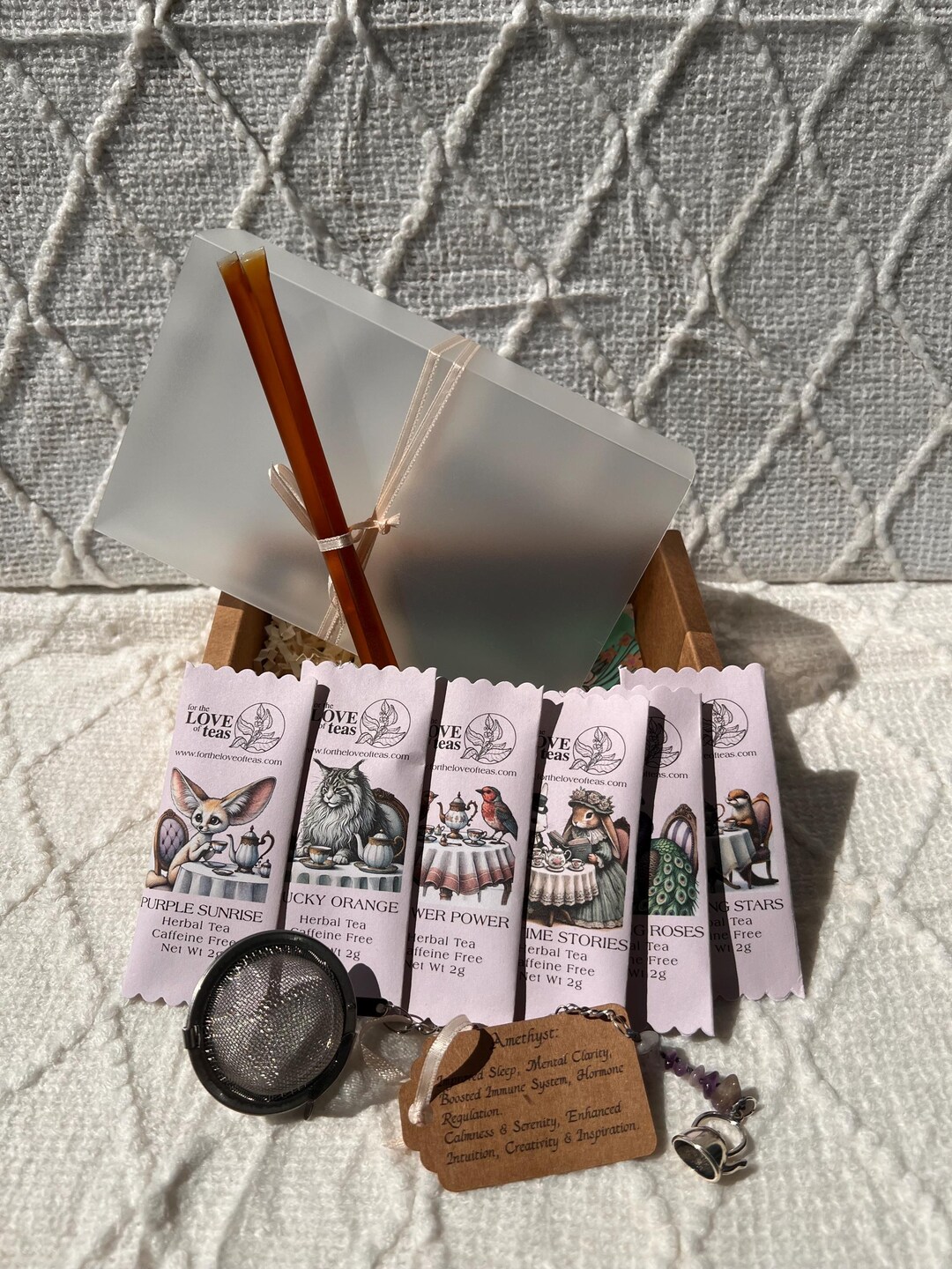 Tea Sampler,care Package,six Loose Leaf Tea Blends,tea Steeper,tea ...