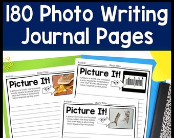 Photo Writing Prompts for Kids | 180 Silly Photos for Daily Journal Writing Prompts | Journal Prompts for Kids (Digital Download)