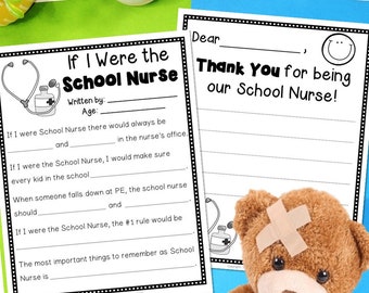 If I Were the School Nurse | School Nurse Appreciation Day | Thank You for Nurse | School Nurse Gift | School Nurse Thank You Gift Printable