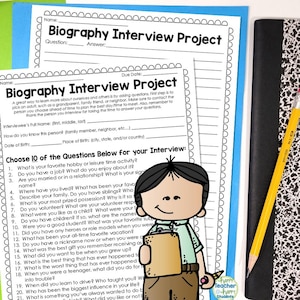 Biografie-Interview-Projekt | Studenten befragen einen Erwachsenen | Vorstellungsgespräch Fragen von Kid | Schüler-Interview-Projekt | Kid Vorstellungsgespräch Projekt