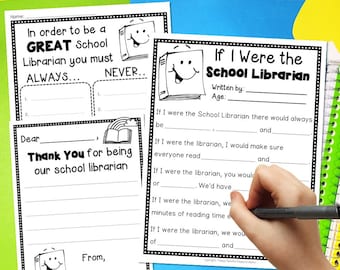 School Librarian Thank You | Media Specialist Thank You | Thank You for School Librarian | School Librarian Gift | Printable PDF Download