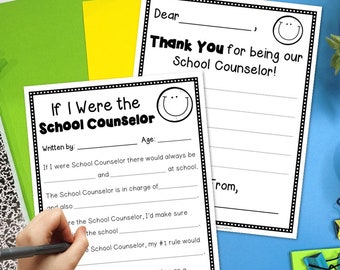 Thank You Card for Guidance Counselor | School Counselor Thank You Note | Printable PDF | If I Were School Counselor | Support Staff Card