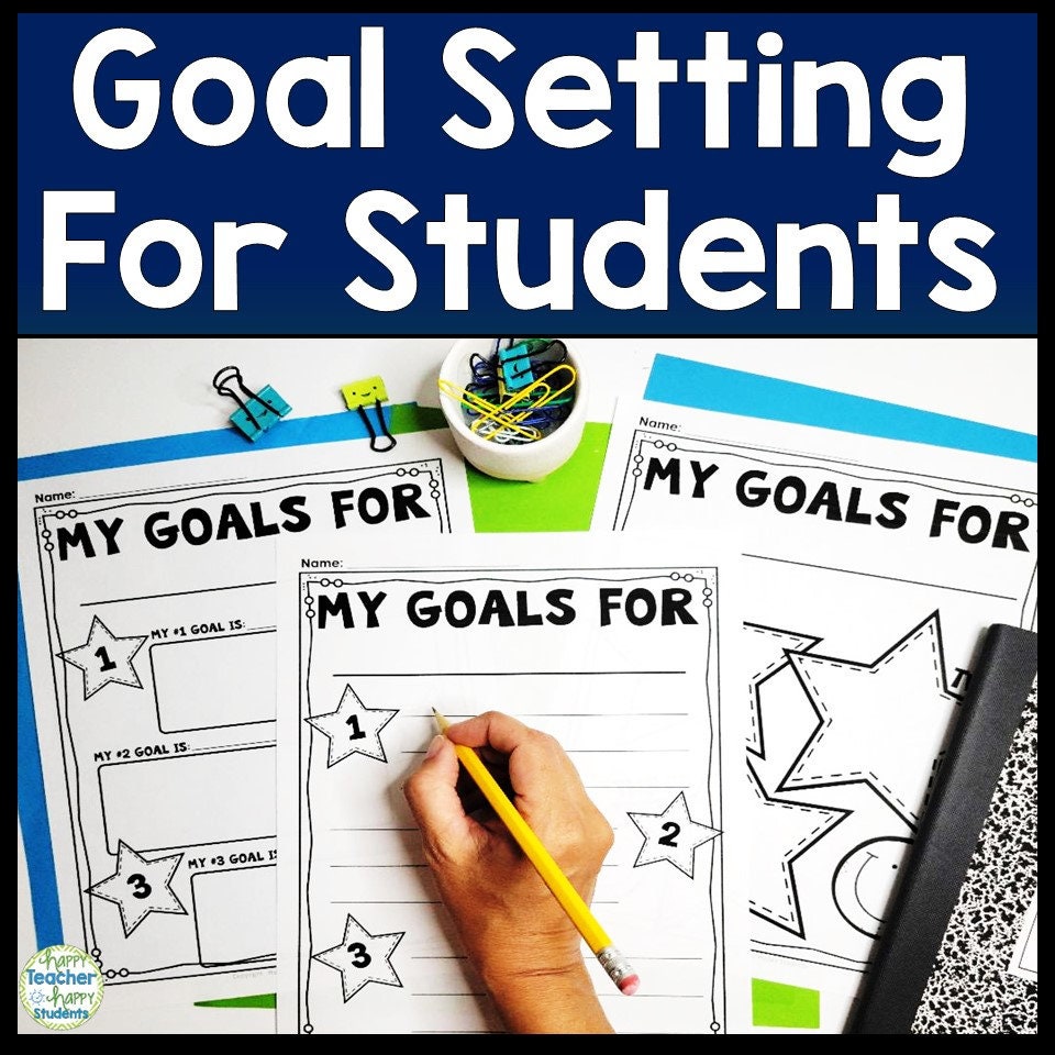 Goal setting for kids goal planner printable for kids student goal