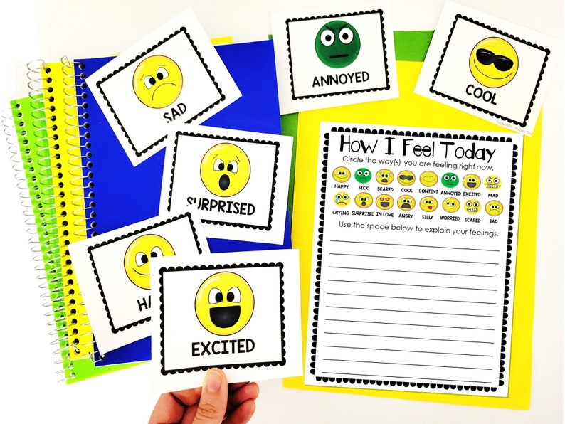 Feeling and Emotions Charade Game for Kids, Emotions Chart for Kids, 18 ...