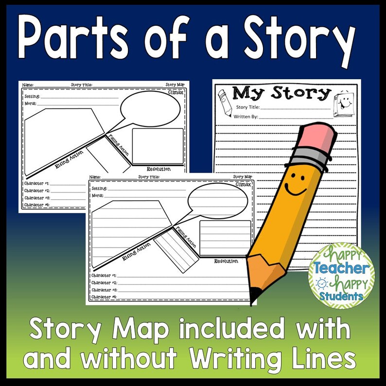 Parts of a Story Graphic Organizer Story Map Template Plot Graphic