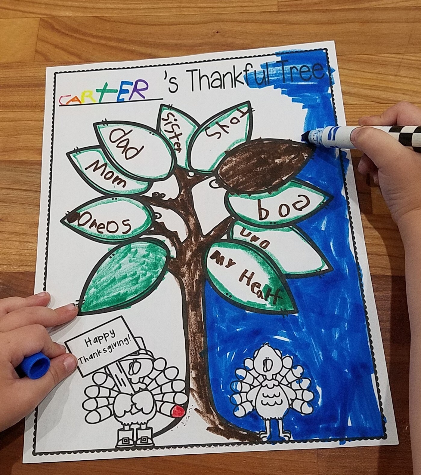 Thankful Tree Activity: Thanksgiving Bulletin Board (digital Download ...