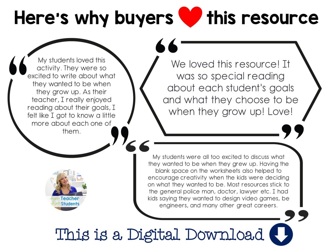 When I Grow up Writing Activity, What I Want to Be When I Grow up Writing Templates, When I Grow
