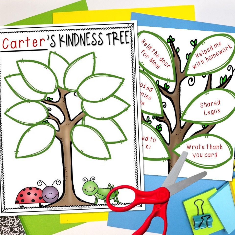 Kindness Tree With Leaves for Compliments Random Acts of Kindness
