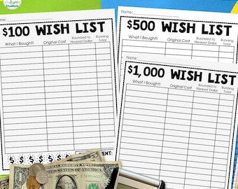 Rundung zur nächsten Dollar-Tätigkeit: Wunschliste Projekt (Digitaler Download)