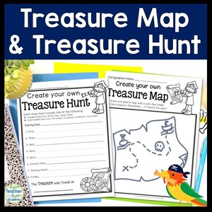 Treasure Map and Treasure Hunt Cardinal Intermediate Directions ...