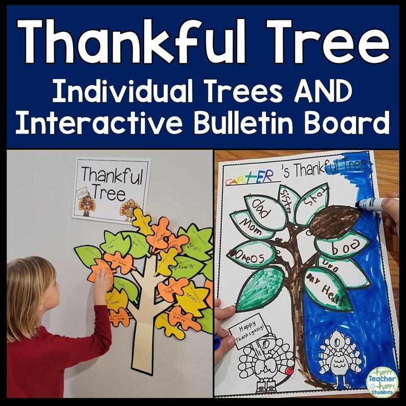 Thankful Tree Activity: Thanksgiving Bulletin Board (digital Download ...