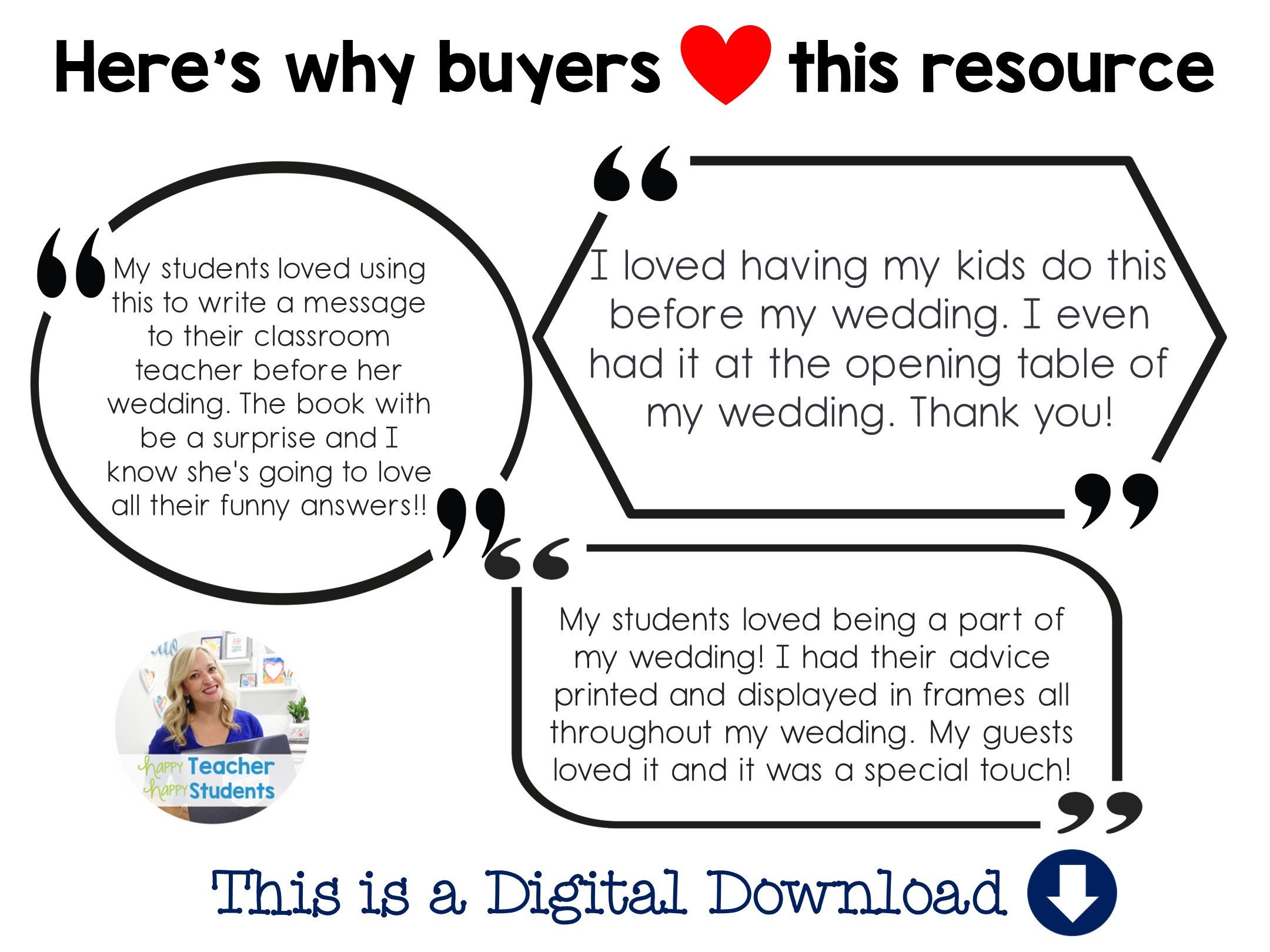 Childrens Advice for Marriage, Wedding Advice Book, Weddings Kids Table