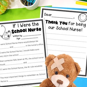 If I Were the School Nurse | School Nurse Appreciation Day | Thank You for Nurse | School Nurse Gift | School Nurse Thank You Gift Printable