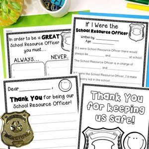 School Resource Officer Appreciation | Thank You for School Resource Officer | School Resource Officer Thank You Note | SRO Gift Printable