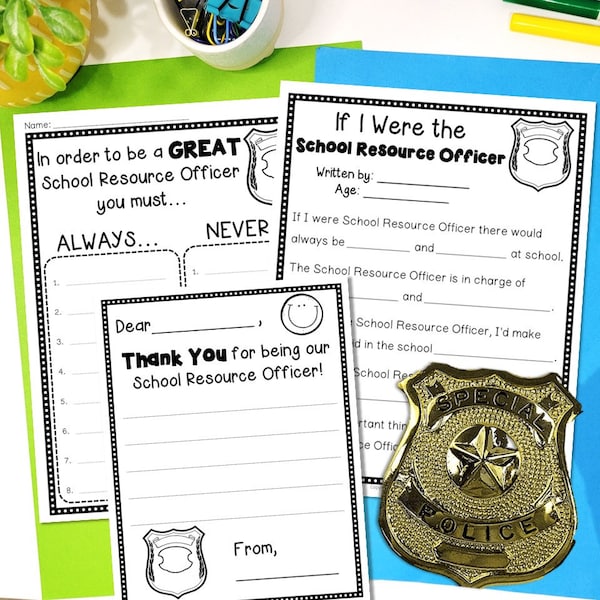 School Resource Officer Printables Etsy