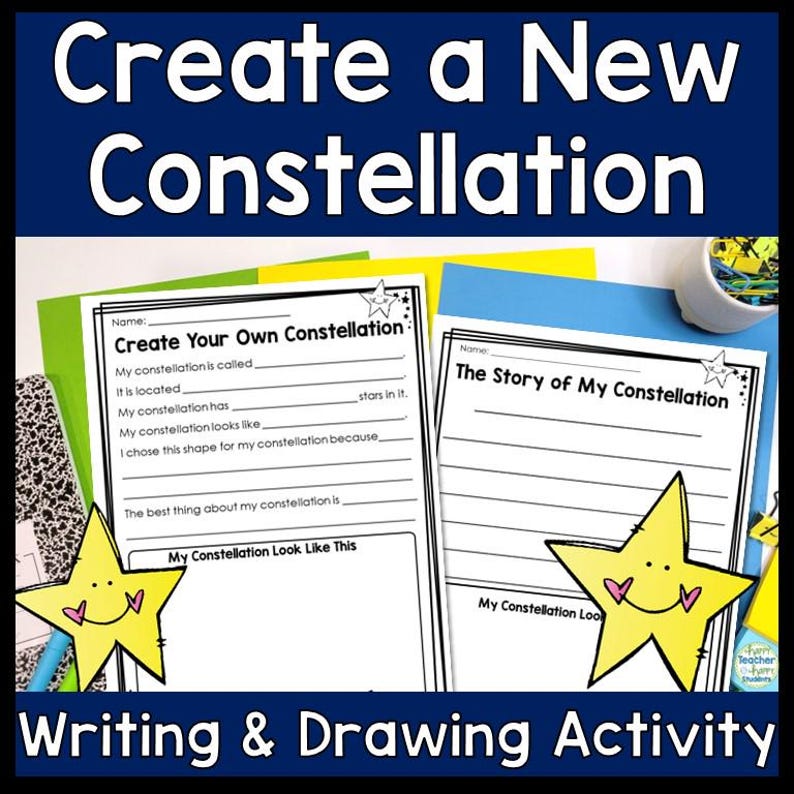 Create a Constellation Activity | Make a New Constellation Writing ...