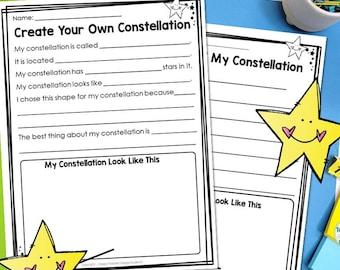 Create a Constellation Activity | Make a New Constellation Writing & Drawing Activity (Digital Download)