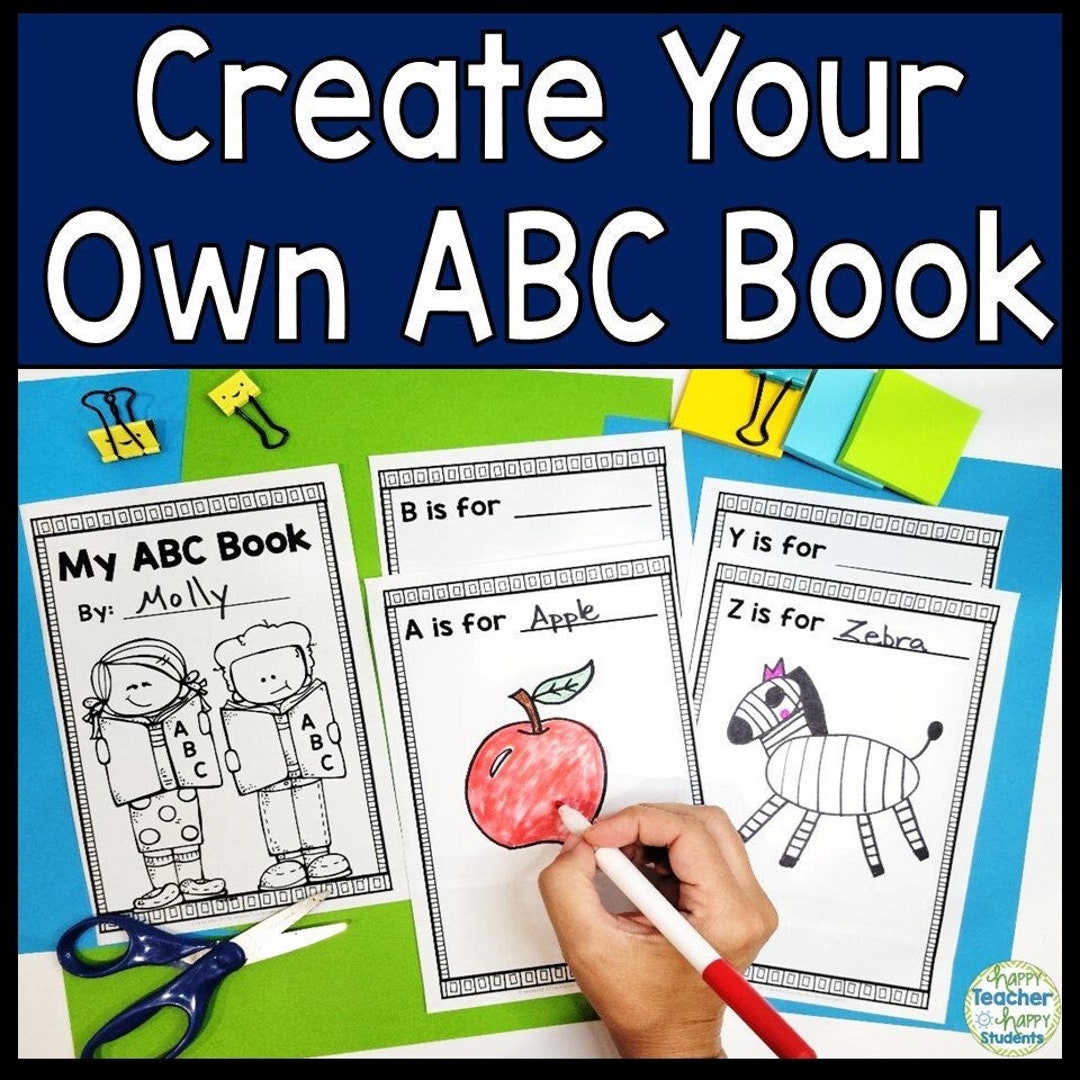 Printable ABC Book Template Alphabet Book for Any Topic ABC Book for Printable ABC Book Template Alphabet Book for Any Topic ABC Book for