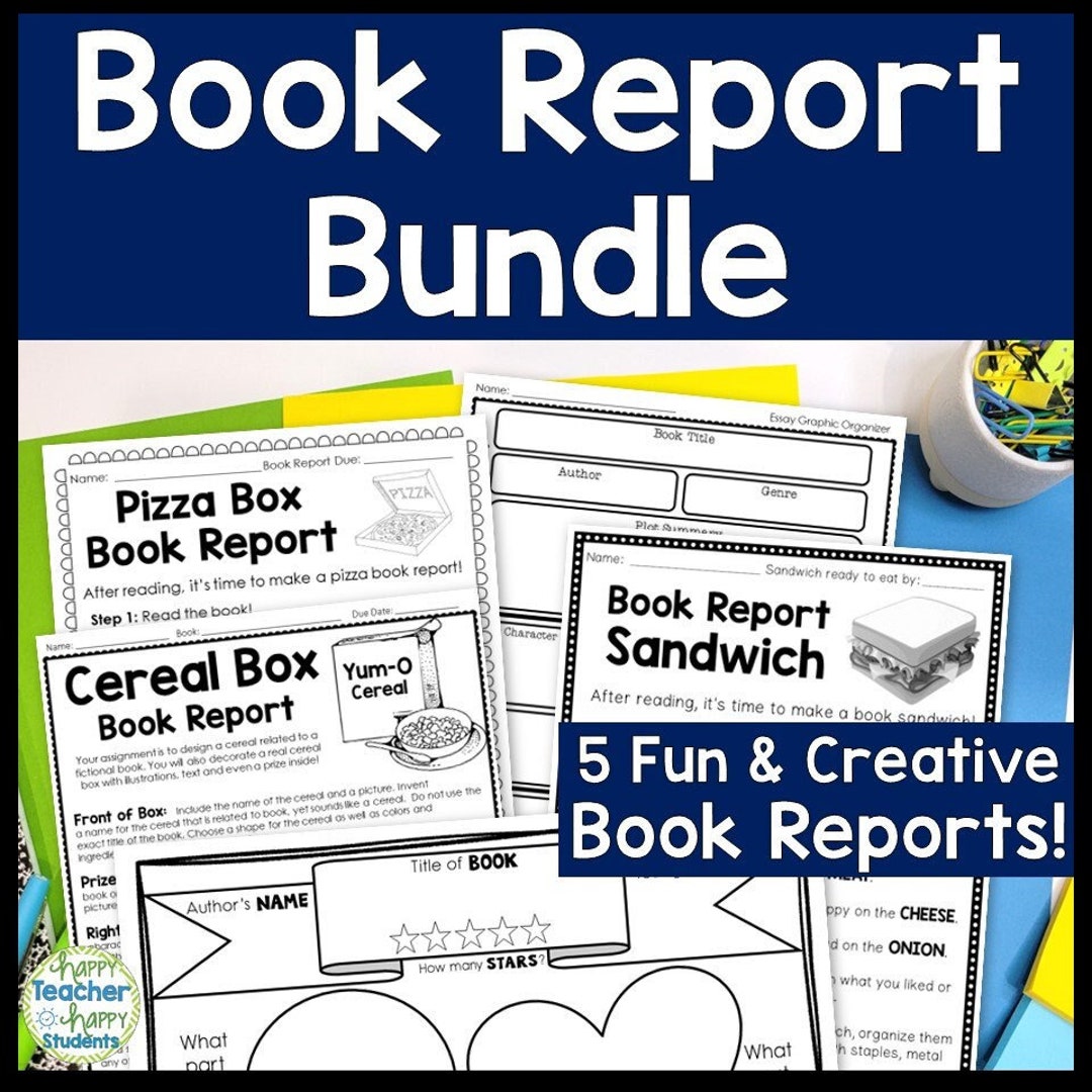 Book Report Bundle, 5 Printable Book Report Templates for Kids ...
