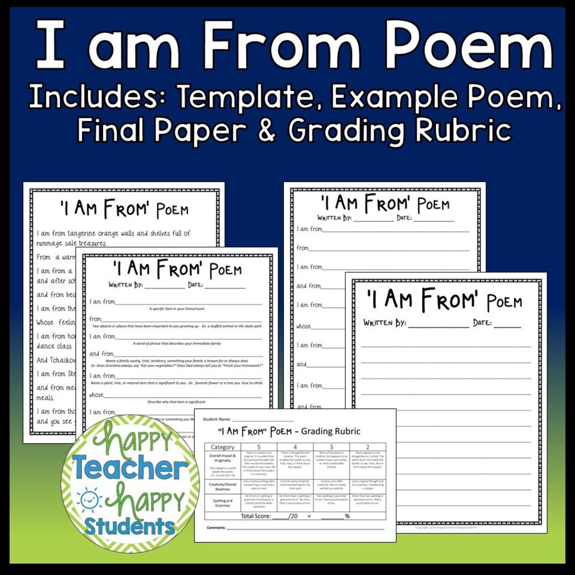 I Am Poem I Am From Poem Template With Example Poem, Biography Poem I Am Poem I Am From Poem Template With Example Poem, Biography Poem