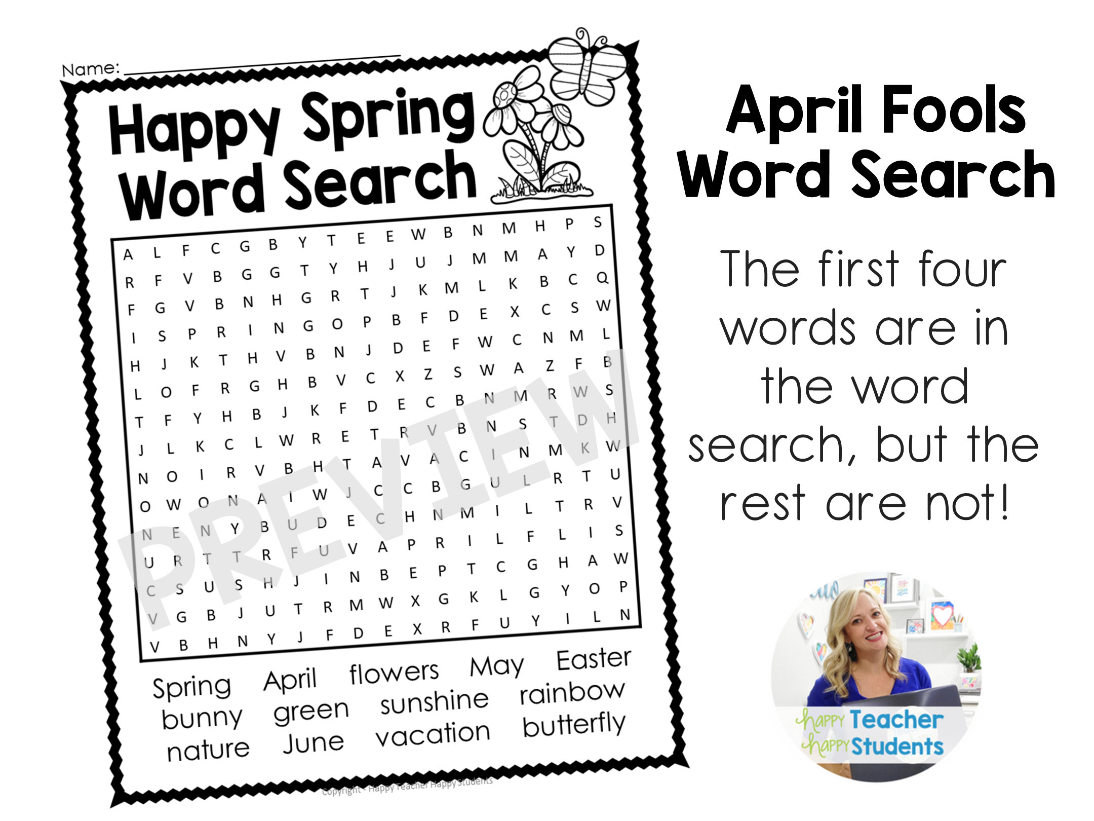 April Fools Day Tricks for Kids | Fake Word Search & Tricky Test | 3 ...