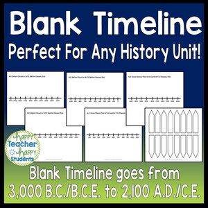 Blank Timeline Template | Printable Timeline Template | Timeline ...