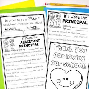Principal and Assistant Principal Appreciation Note | Thank You Card for Principals | Gift for Principal | Digital Download | Principal Gift