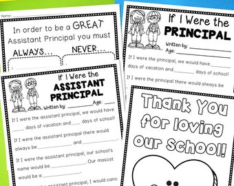 Principal and Assistant Principal Appreciation Note | Thank You Card for Principals | Gift for Principal | Digital Download | Principal Gift