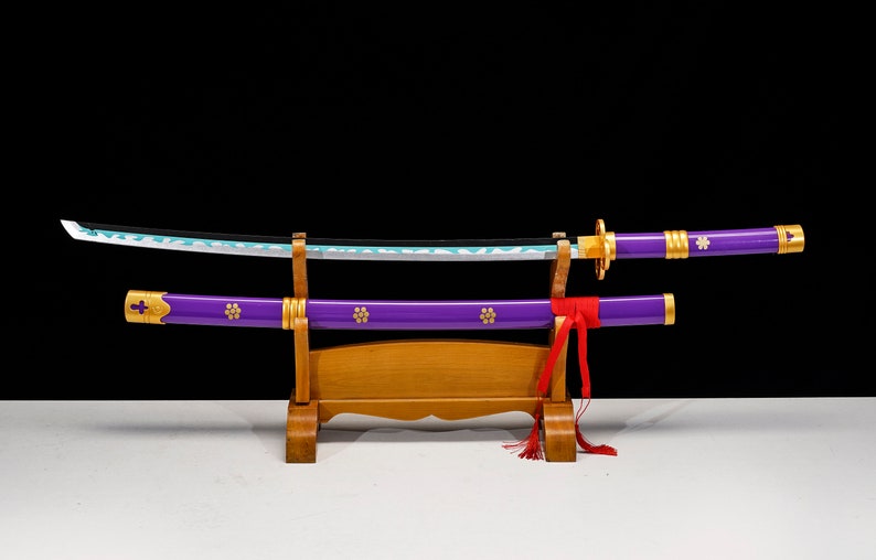 Purpleyama Enma Anime Katana Samurai Sword One Piece Handmade Etsy