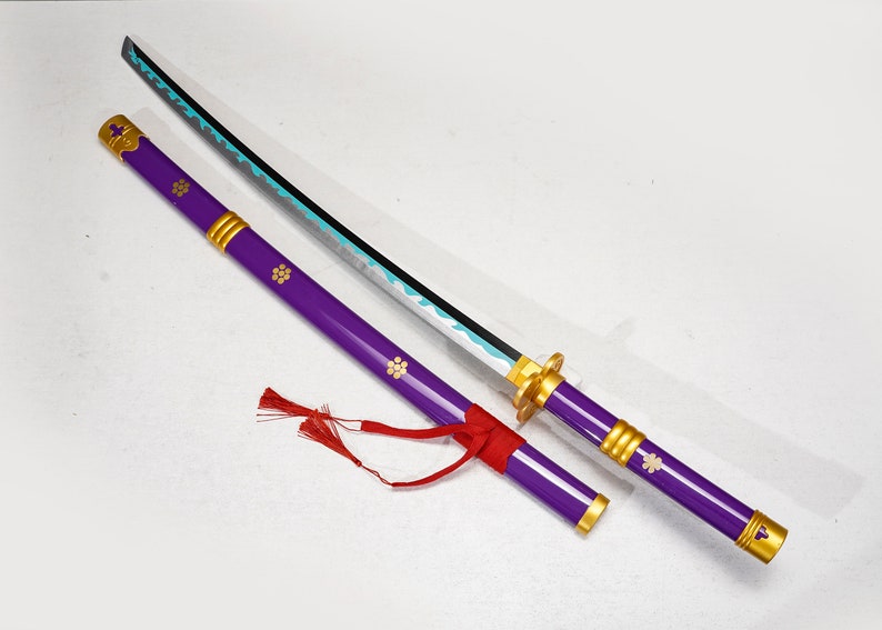 Purpleyama Enma Anime Katana Samurai Sword One Piece Handmade Etsy Ireland